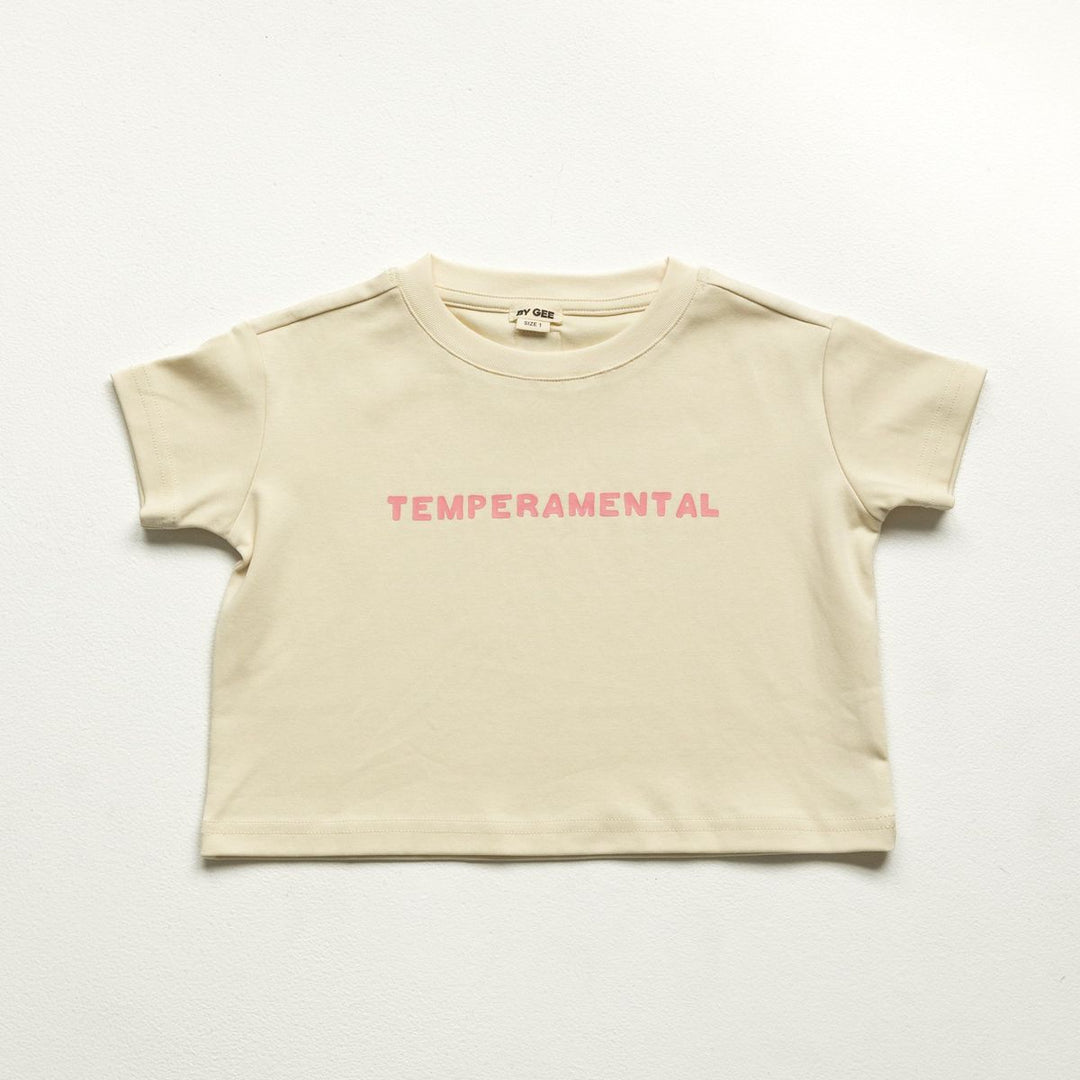 Temperamental Boxy Tee - Cream