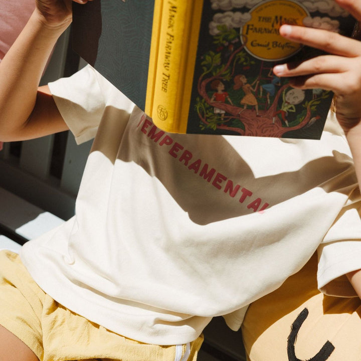 Temperamental Boxy Tee - Cream