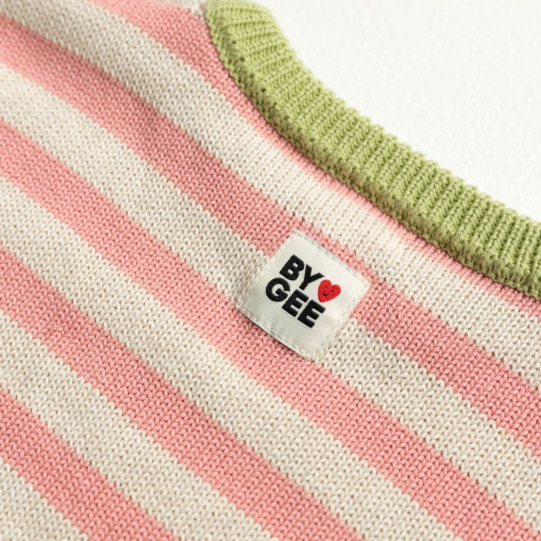 Colour Block Knitted Set - Sherbert