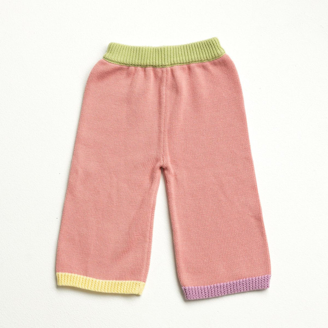 Colour Block Knitted Set - Sherbert
