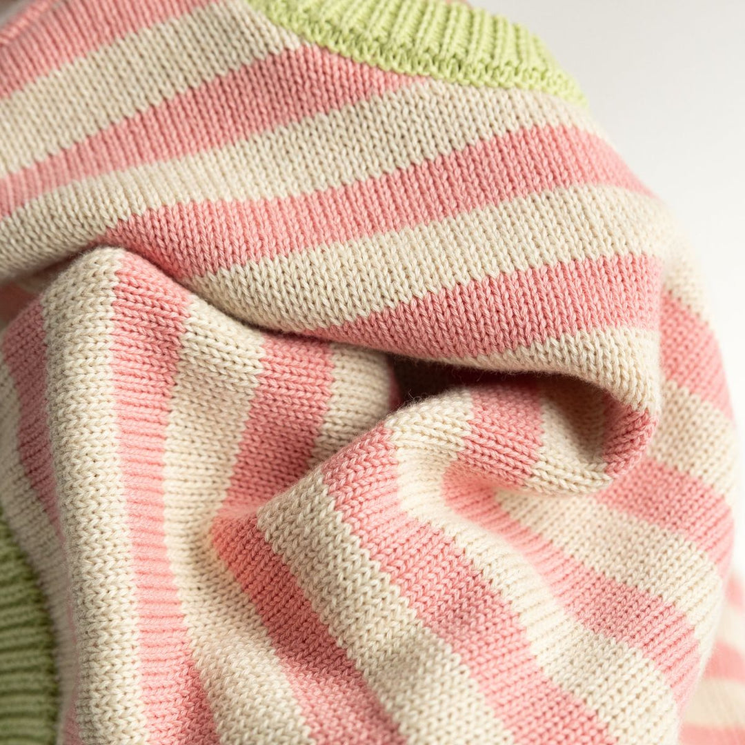 Colour Block Knitted Set - Sherbert