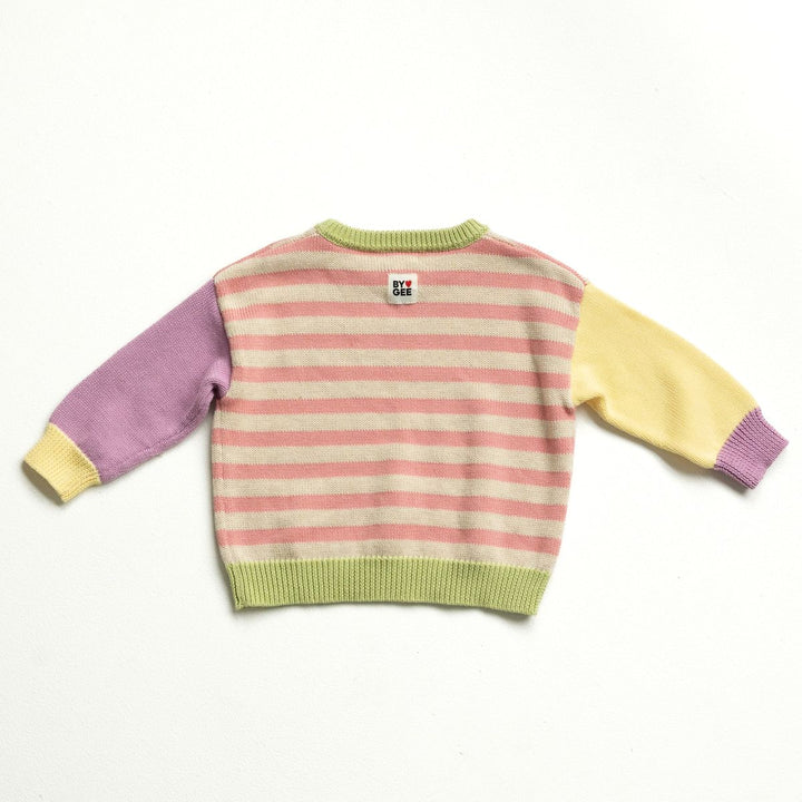 Colour Block Knitted Set - Sherbert
