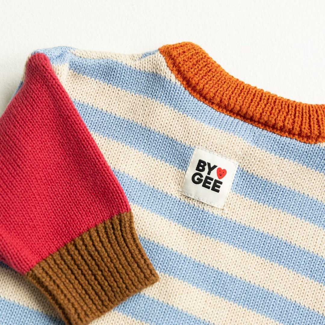 Colour Block Knitted Set - Jaffa