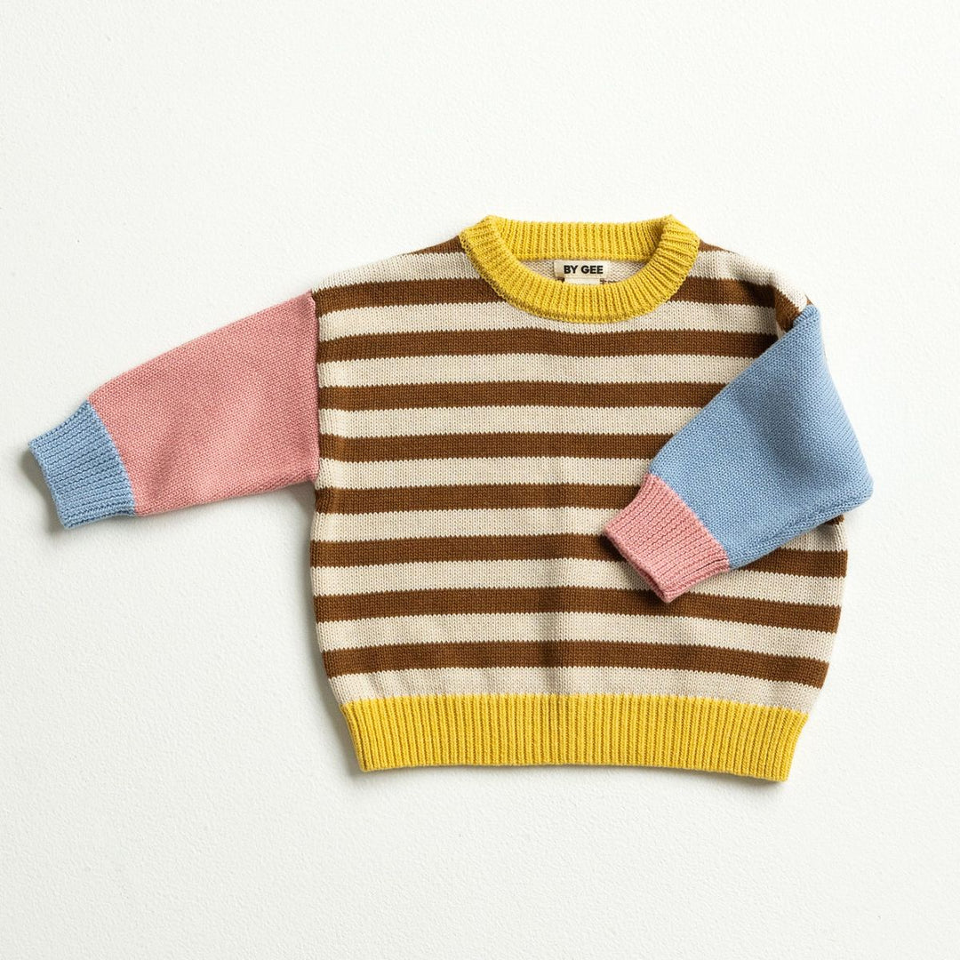 Colour Block Knitted Set - Sundae