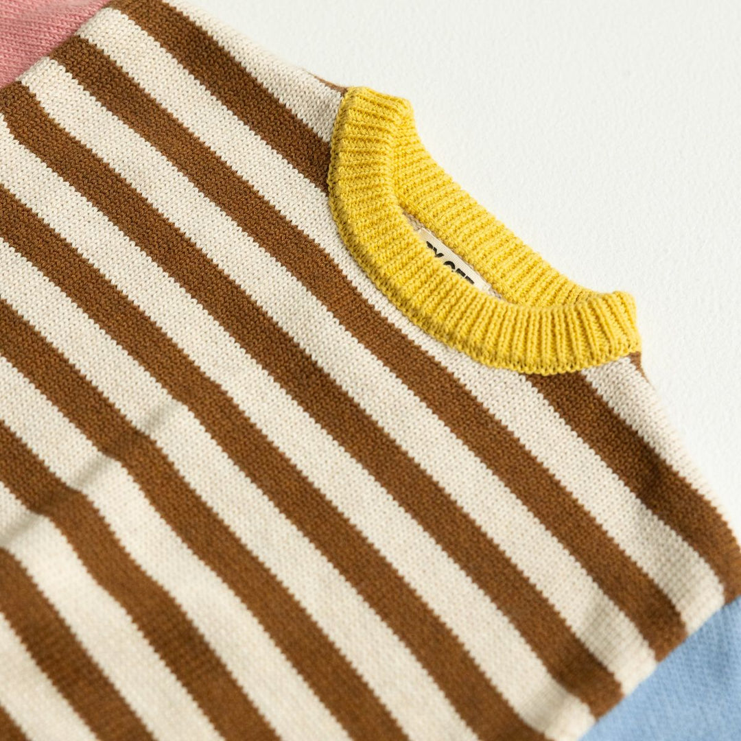 Colour Block Knitted Set - Sundae