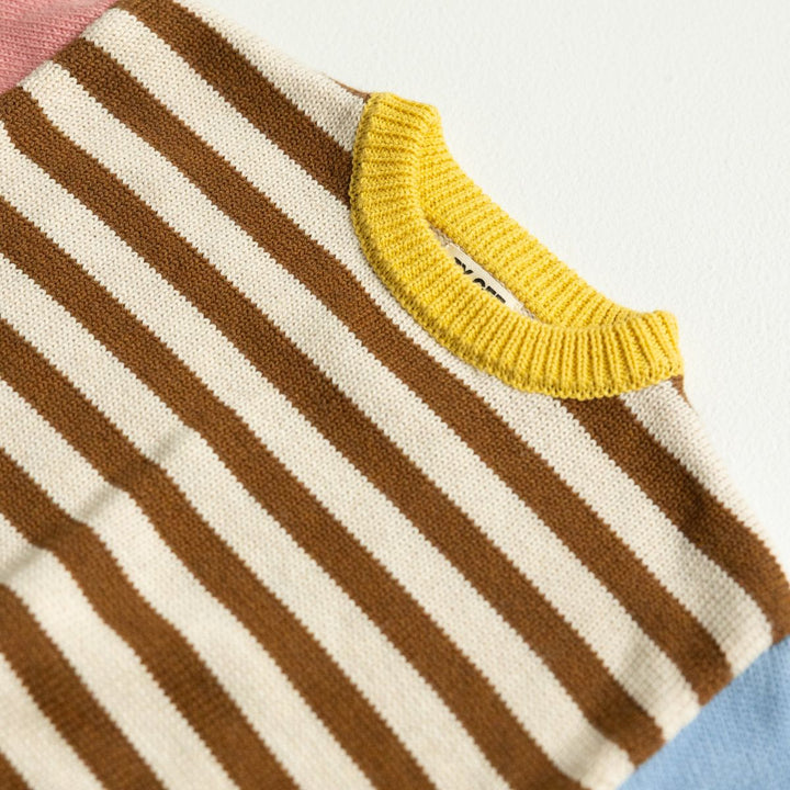 Colour Block Knitted Set - Sundae