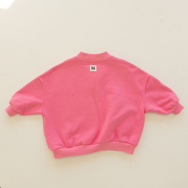 Cotton Boxy Sweatshirt - Peony