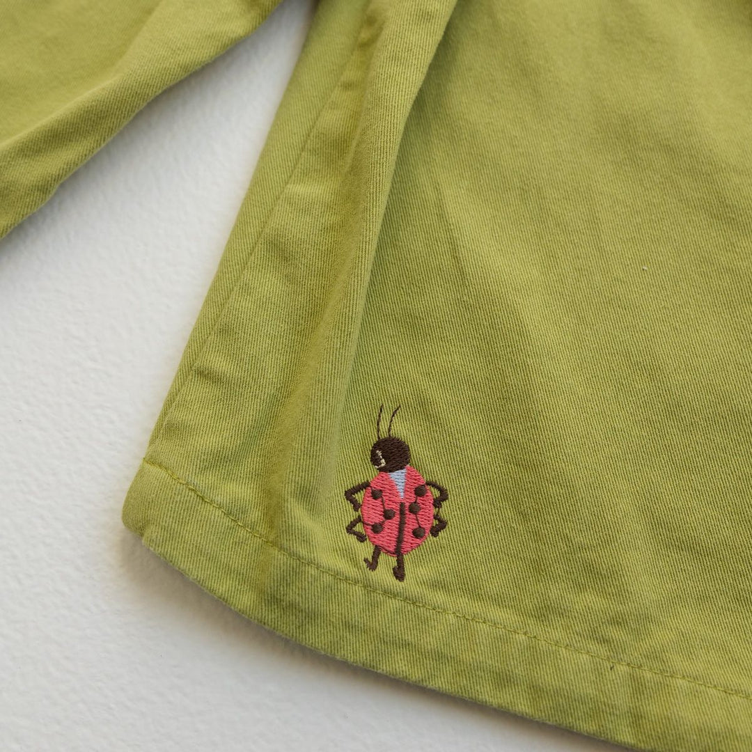 Cropped Wide Leg Cargo Pant - Apple