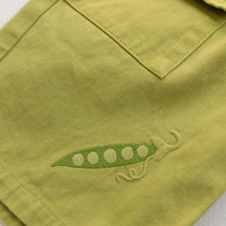 Cropped Wide Leg Cargo Pant - Apple