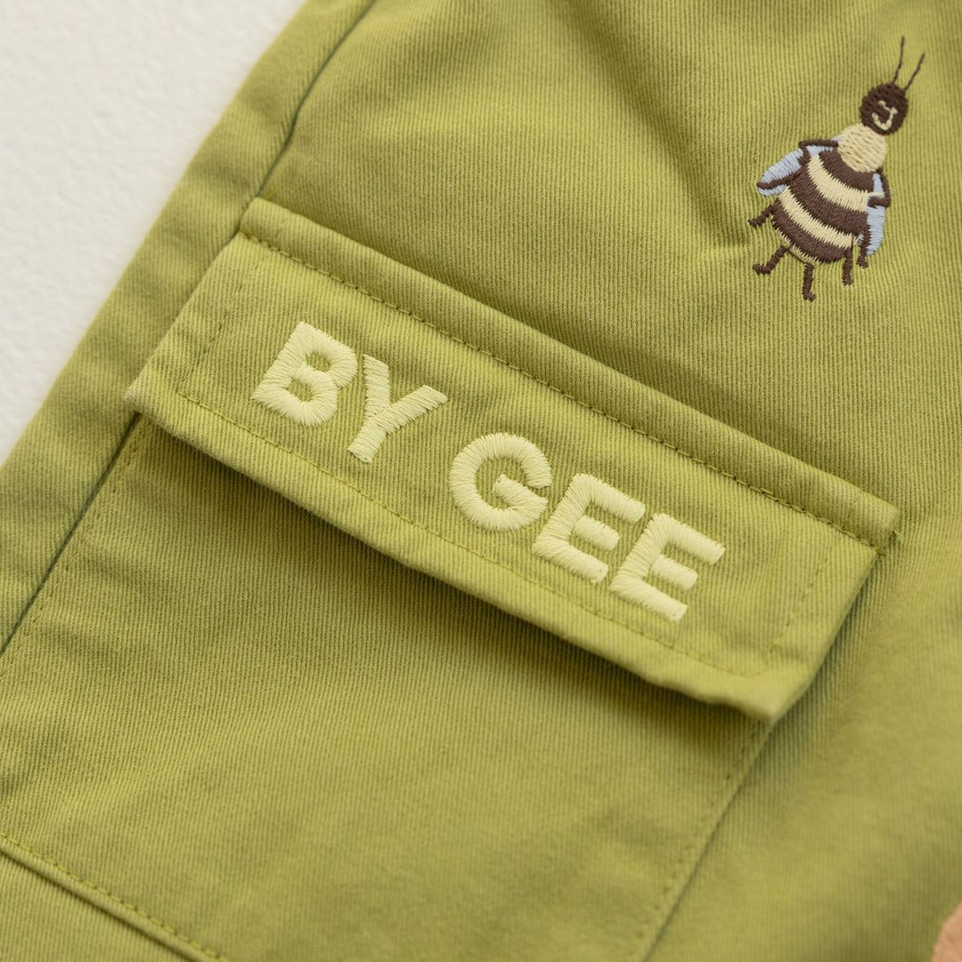 Cropped Wide Leg Cargo Pant - Apple