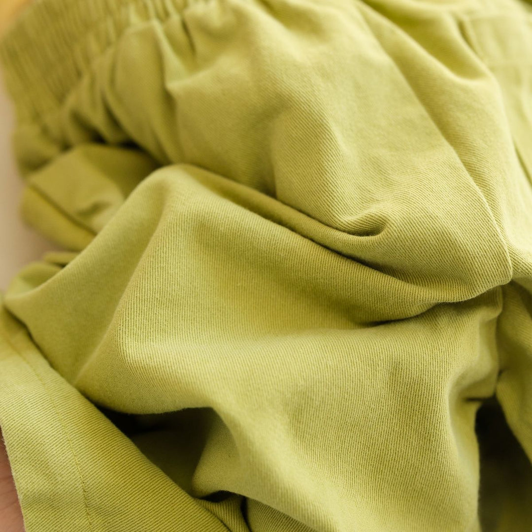 Cropped Wide Leg Cargo Pant - Apple