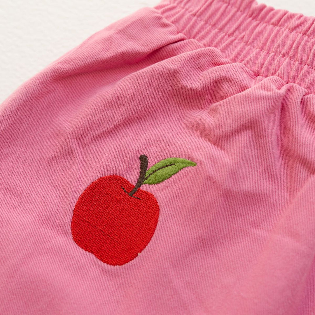 Cropped Wide Leg Cargo Pant - Peony