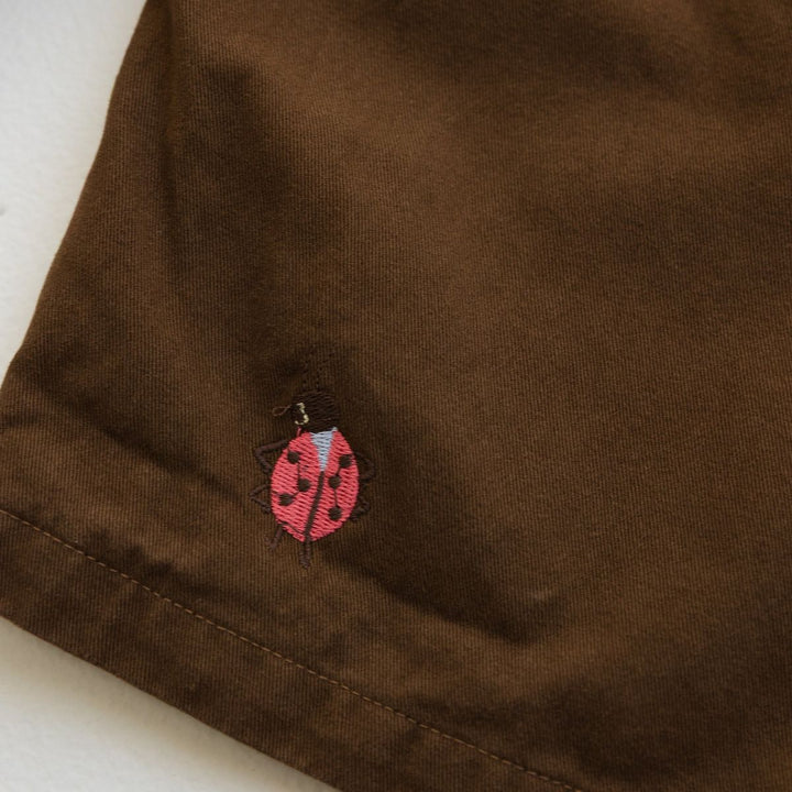 Cropped Wide Leg Cargo Pant - Chocolate