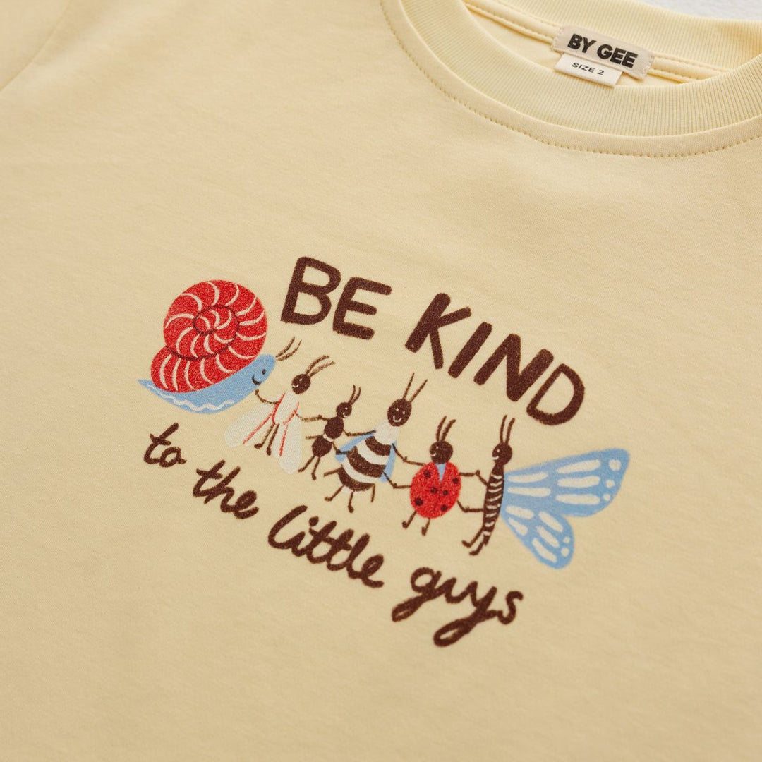 Little Guys Oversized Boxy Tee - Butter