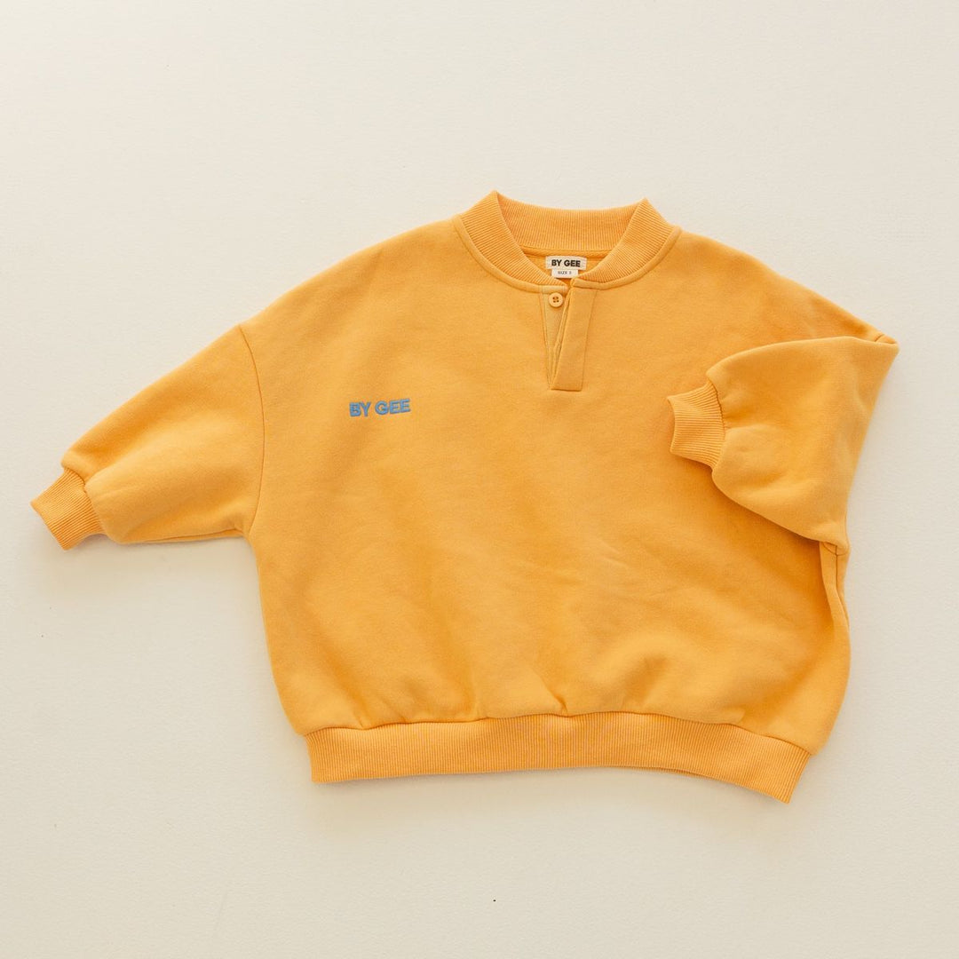 Cotton Boxy Sweatshirt - Honey