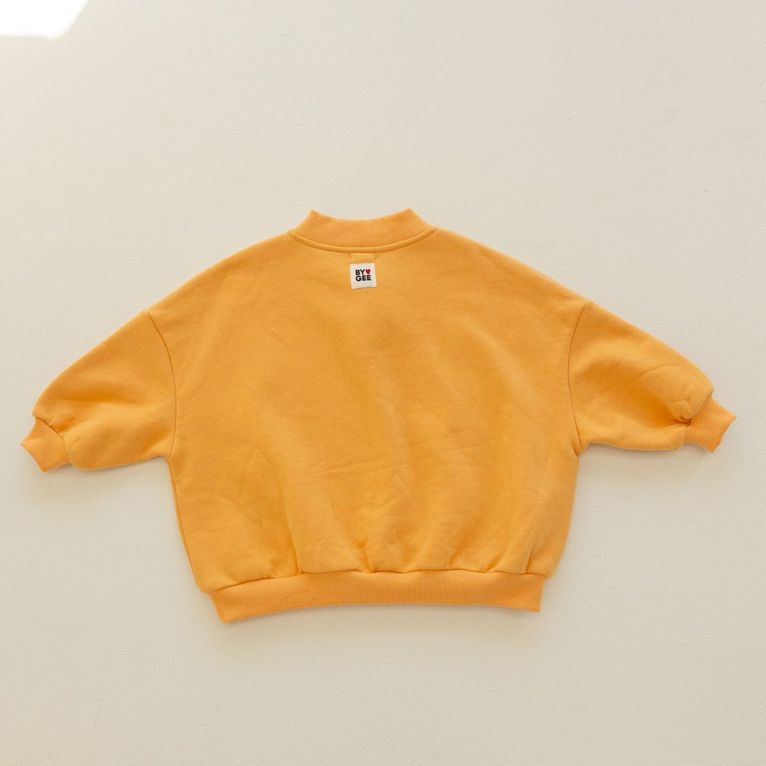 Cotton Boxy Sweatshirt - Honey