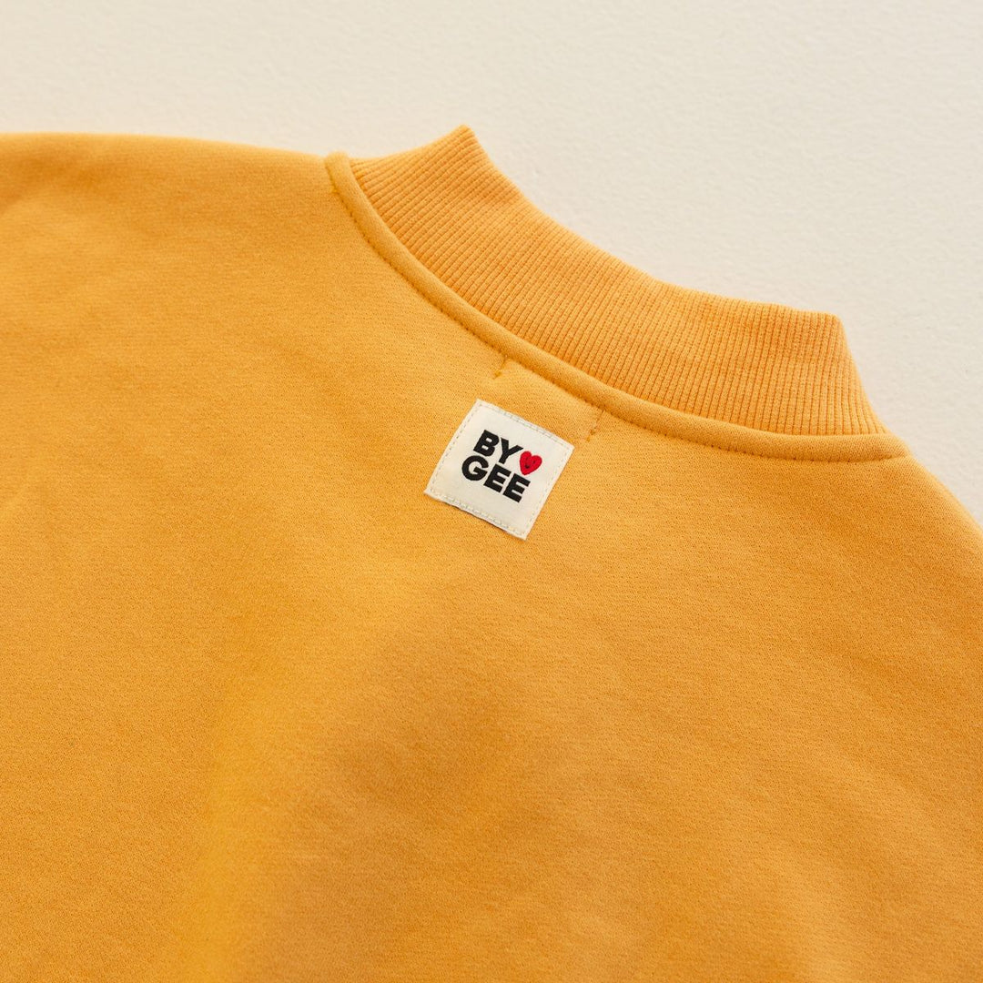 Cotton Boxy Sweatshirt - Honey