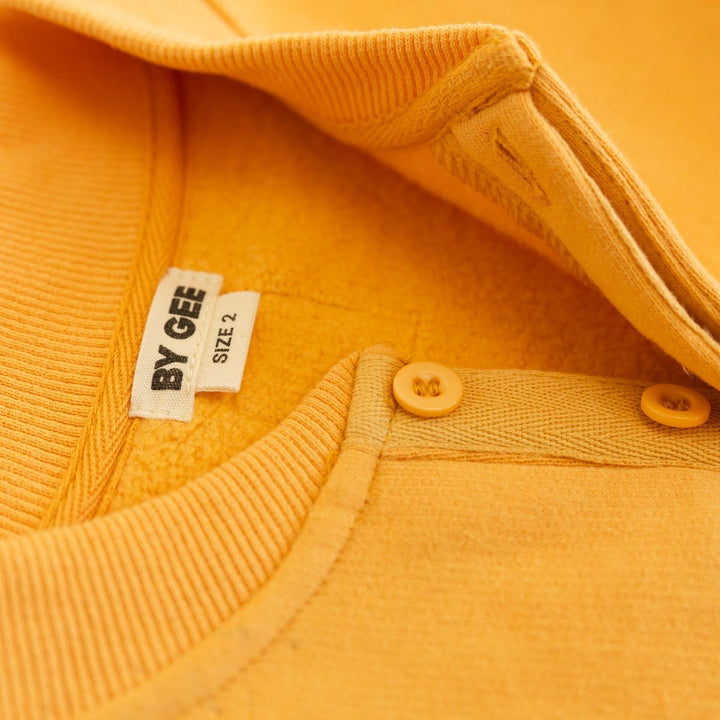 Cotton Boxy Sweatshirt - Honey