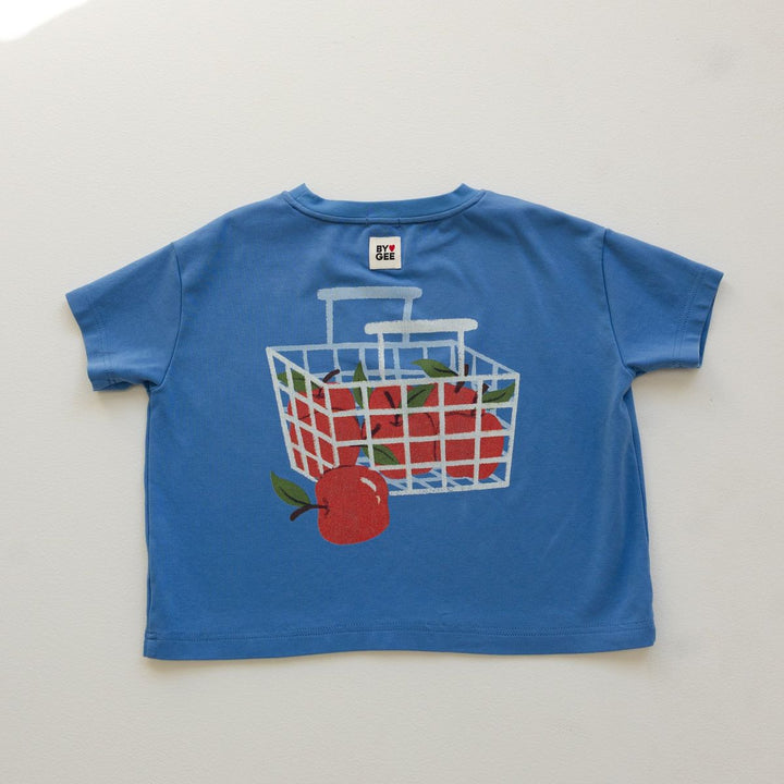 Apple Oversized Boxy Tee - Bluebird