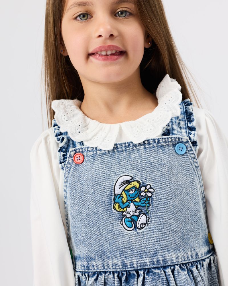 The Smurfette Pinafore Denim Dress