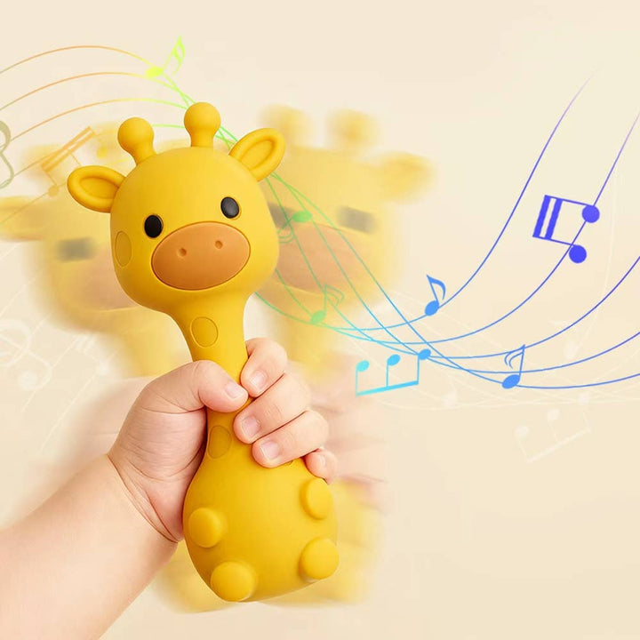 Silicone Giraffe Rattle