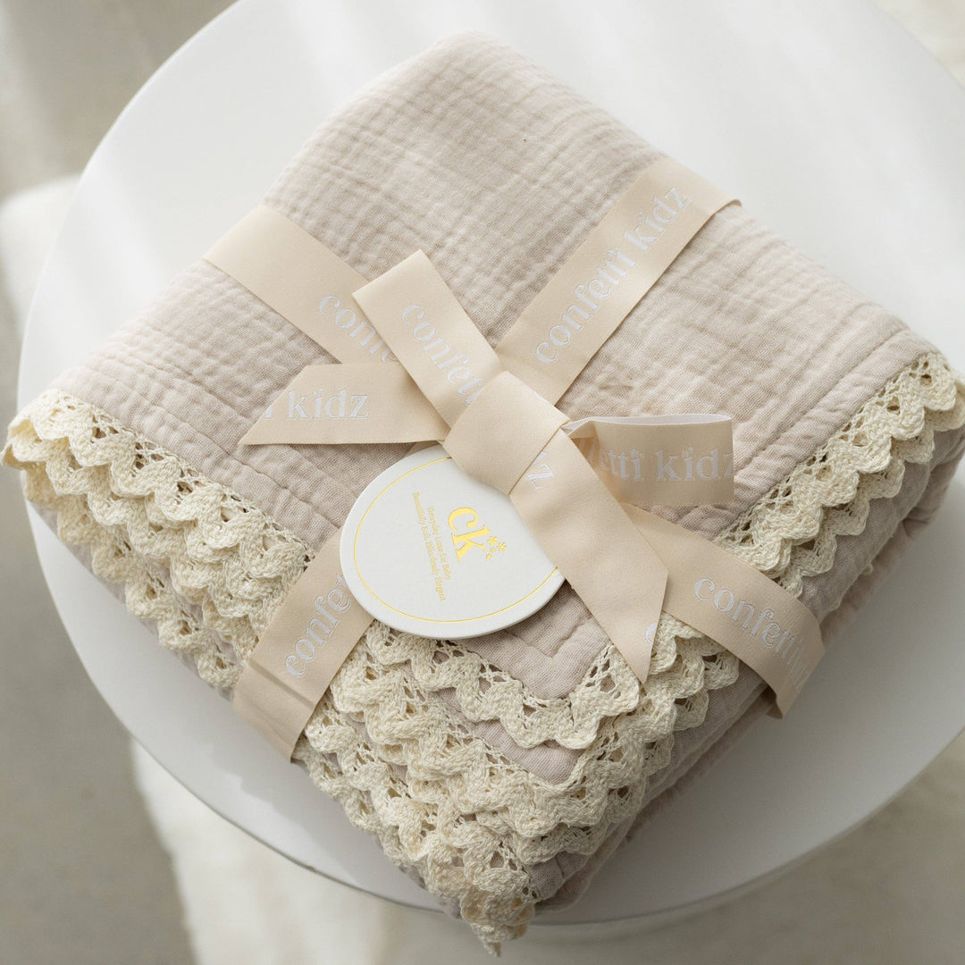 Classic Muslin Blanket | Oatmeal
