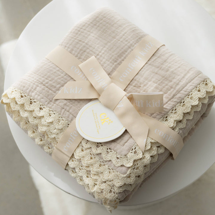 Classic Muslin Blanket | Oatmeal