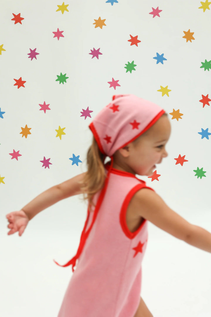 Stars Align Bandana | Pink + Red
