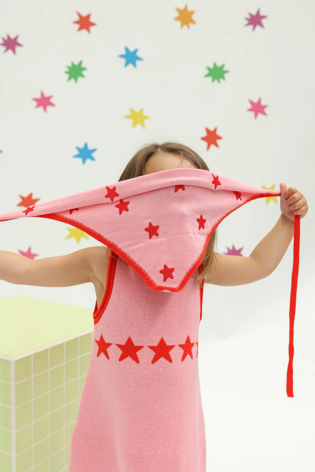 Stars Align Bandana | Pink + Red