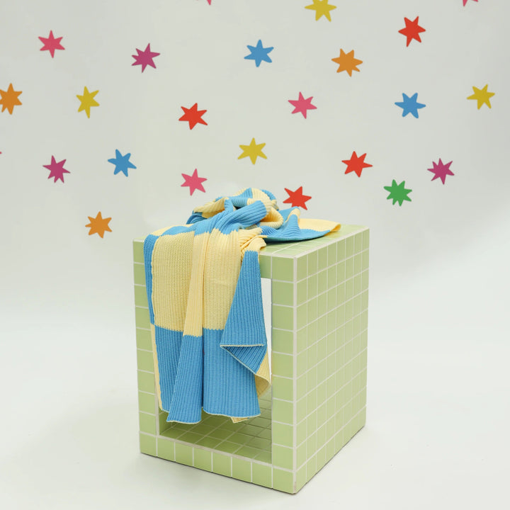 Sunday Blanket | Yellow + Blue