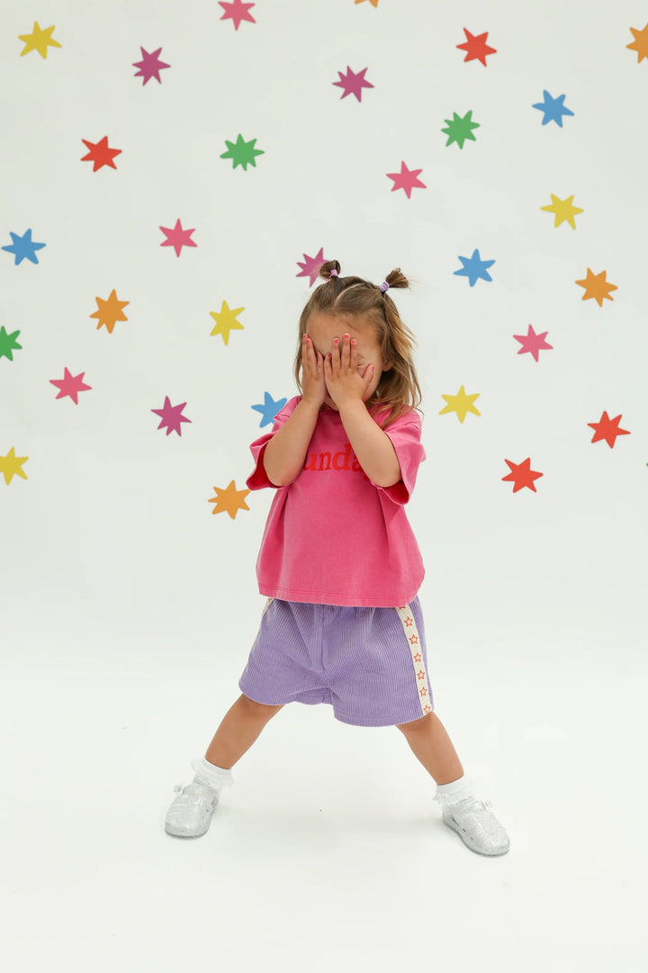 Playtime Cord Shorts | Purple