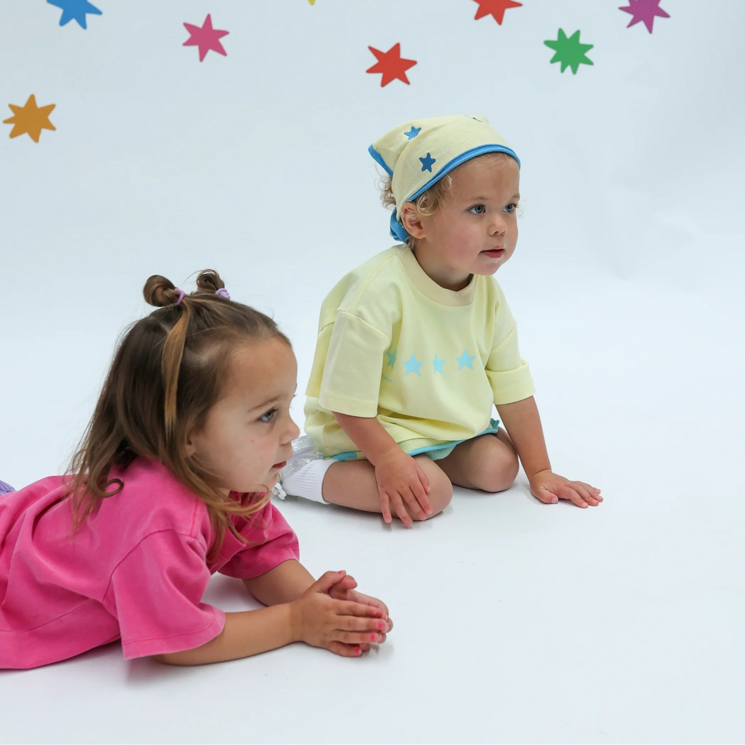 Stars Align Tee | Yellow + Blue