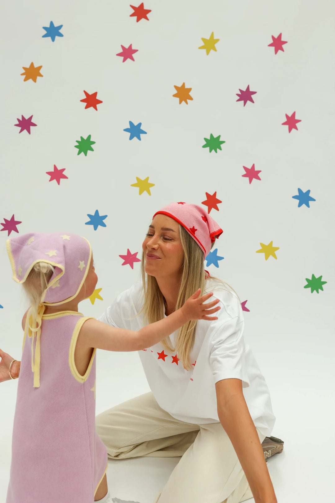 Stars Align Bandana | Pink + Red