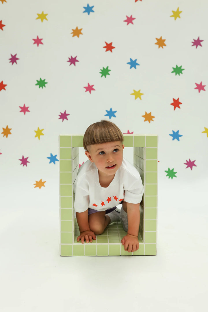 Stars Align Tee | White + Red