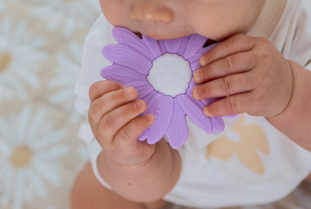 Teether | Silicone -  Lilac Daisy
