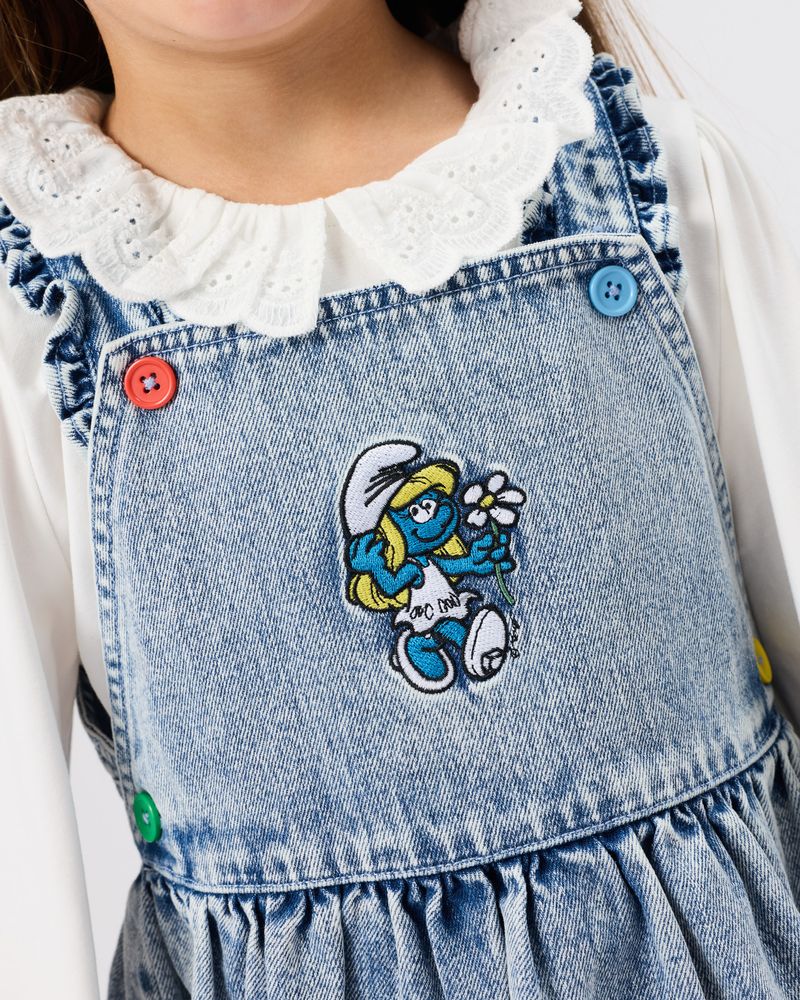 The Smurfette Pinafore Denim Dress