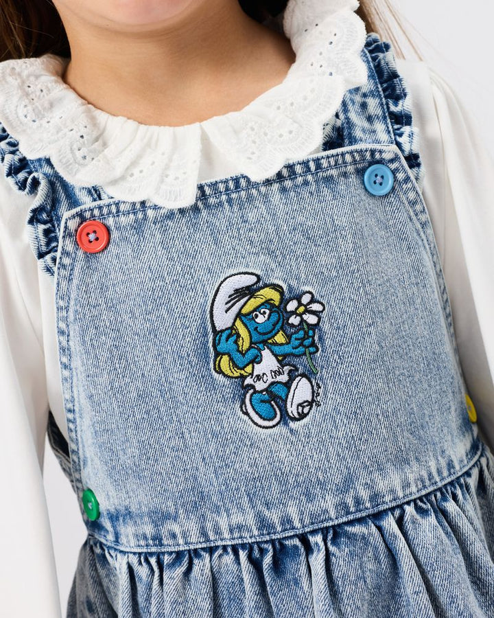 The Smurfette Pinafore Denim Dress