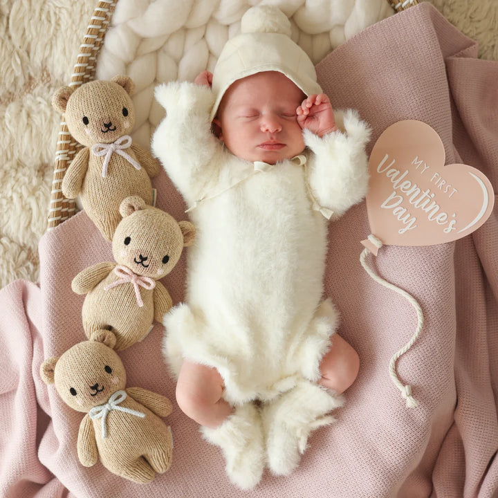 Plush | Baby Honey Bear (lavender bow)