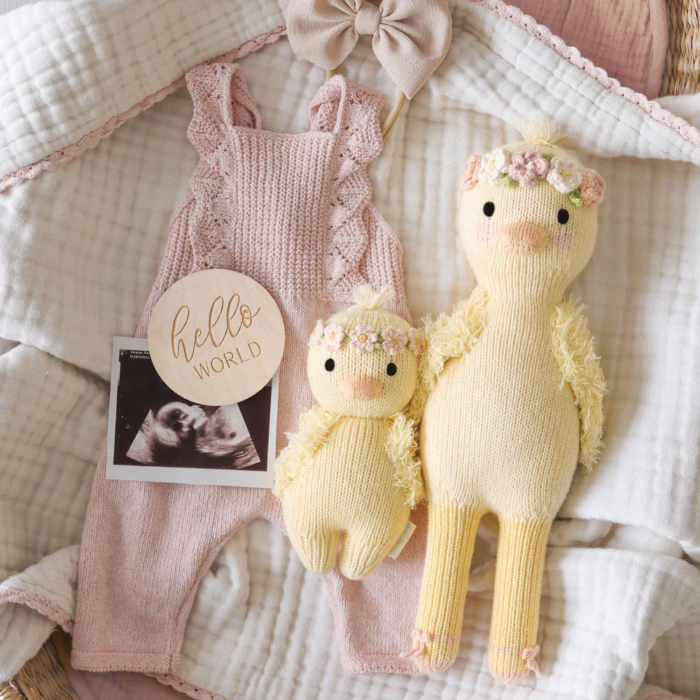 Plush | Baby Duckling (Blush Floral)