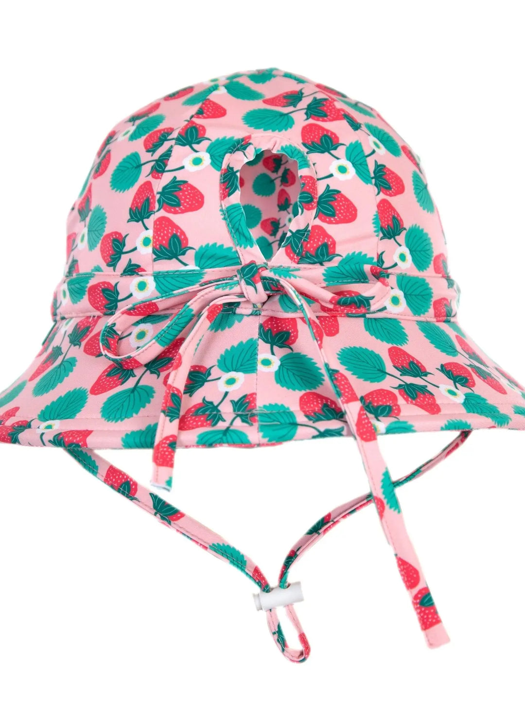 Swim Hat | Wide Brim - Strawberry