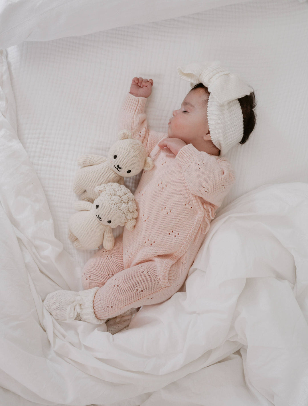 Pointelle Romper | Baby Pink