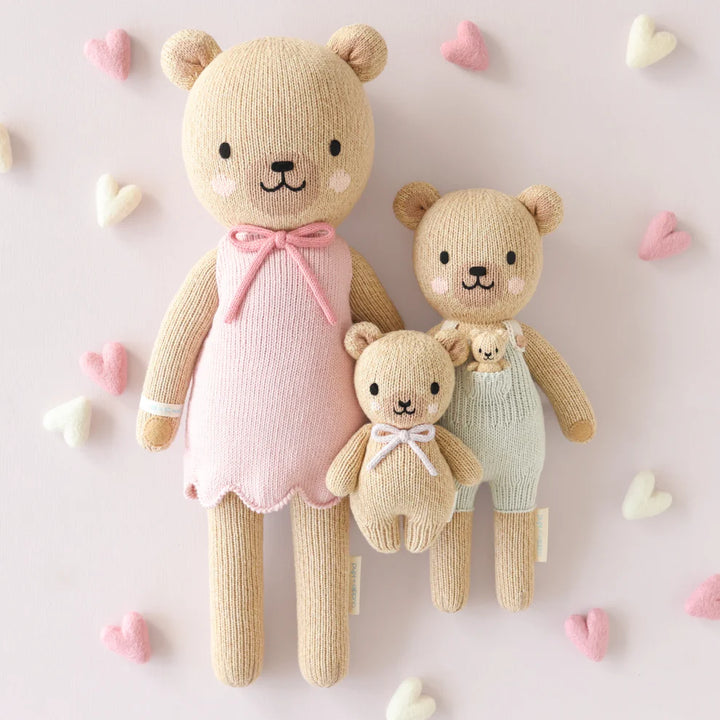 Plush | Baby Honey Bear (lavender bow)