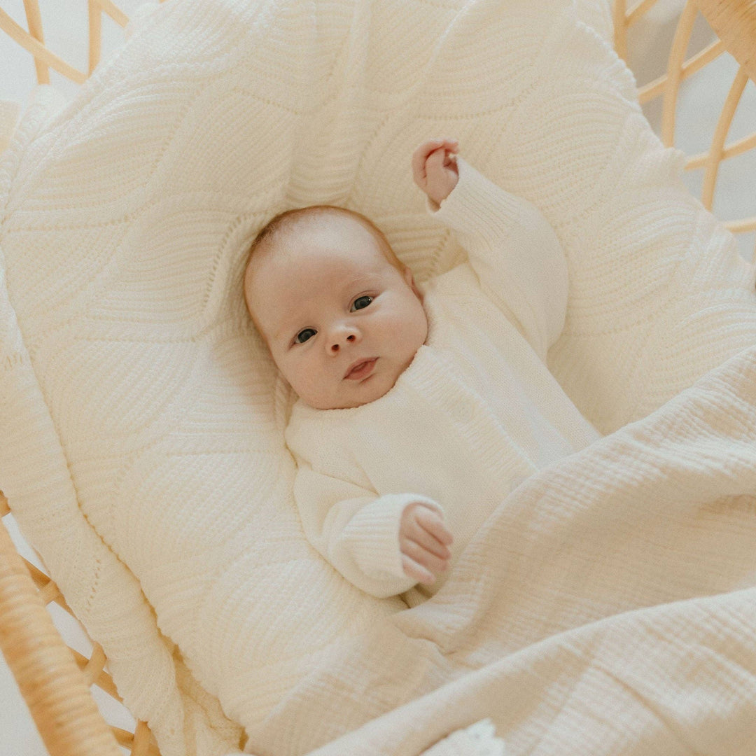 Classic Knit Romper | Milk