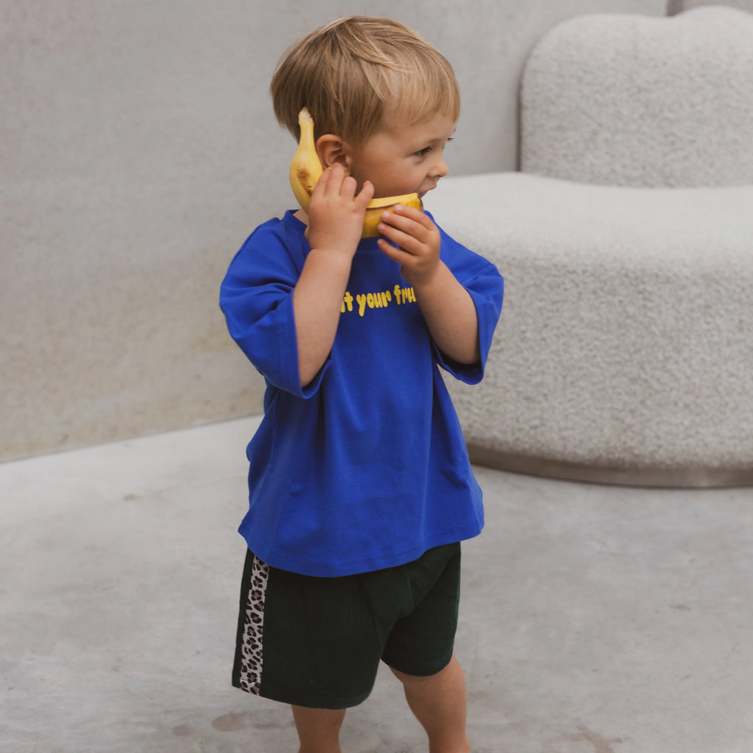 Tee | Eat Your Fruit - Royal Blue