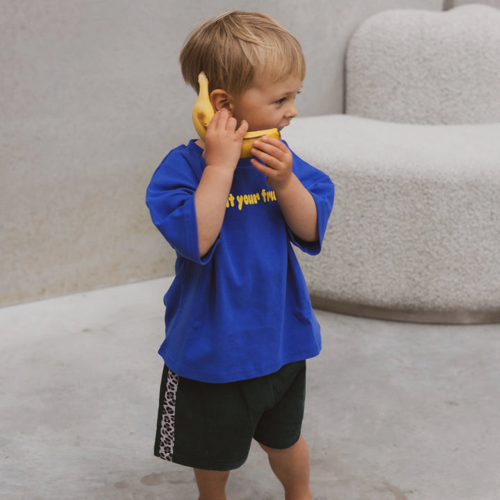 Tee | Eat Your Fruit - Royal Blue