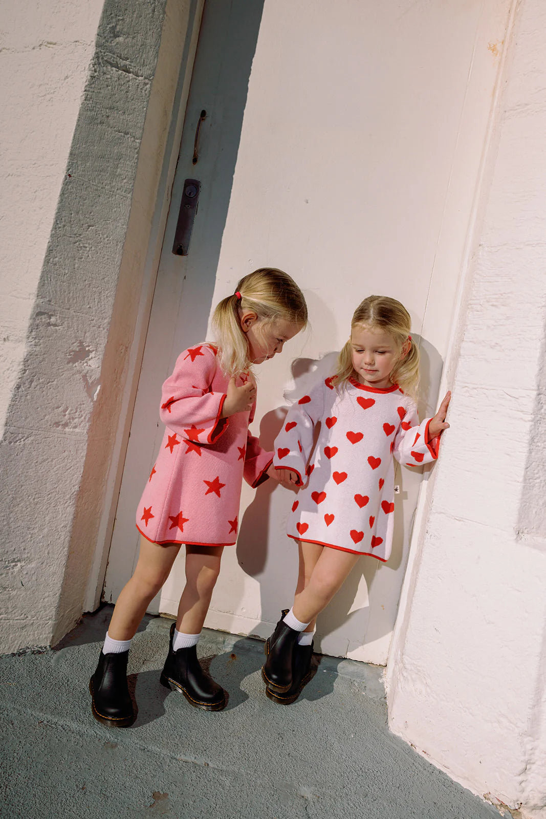 Dress | Lucky Stars - Pink + Red