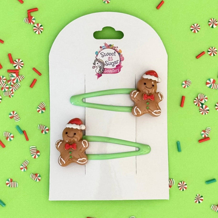 Hair Clip - Gingerbread Man