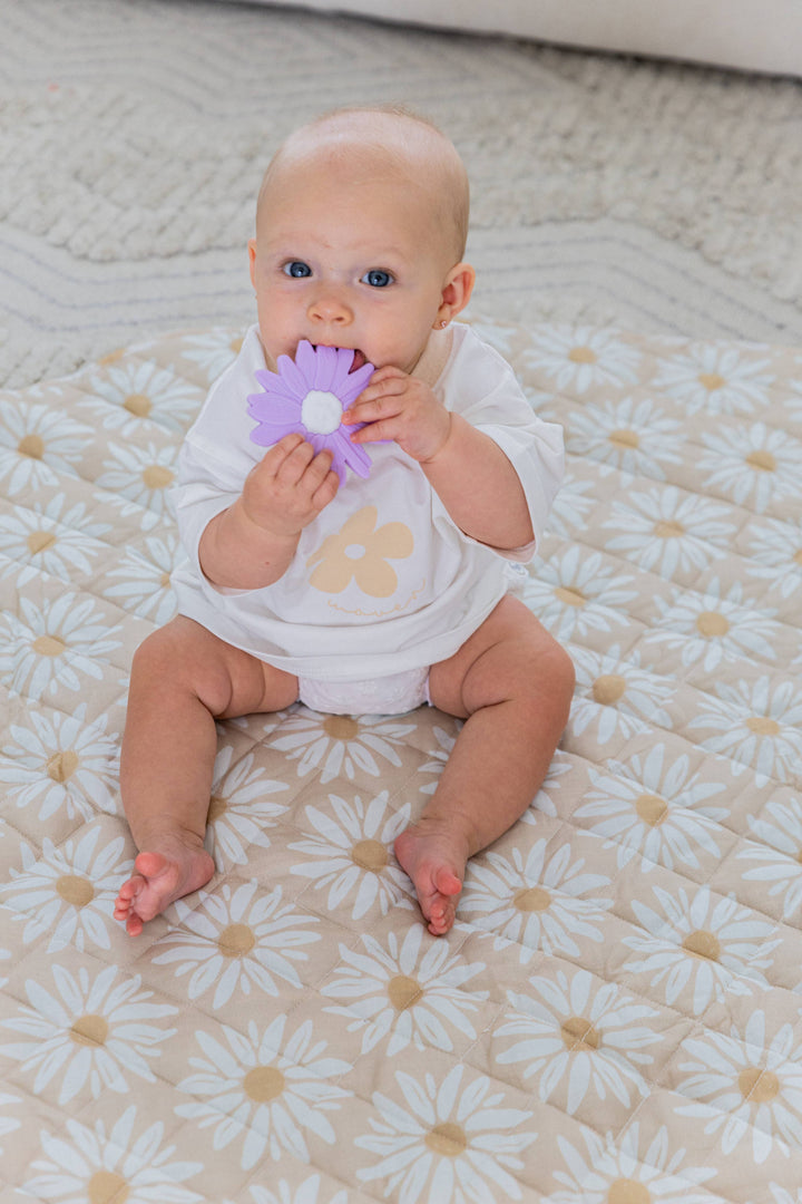 Teether | Silicone -  Lilac Daisy