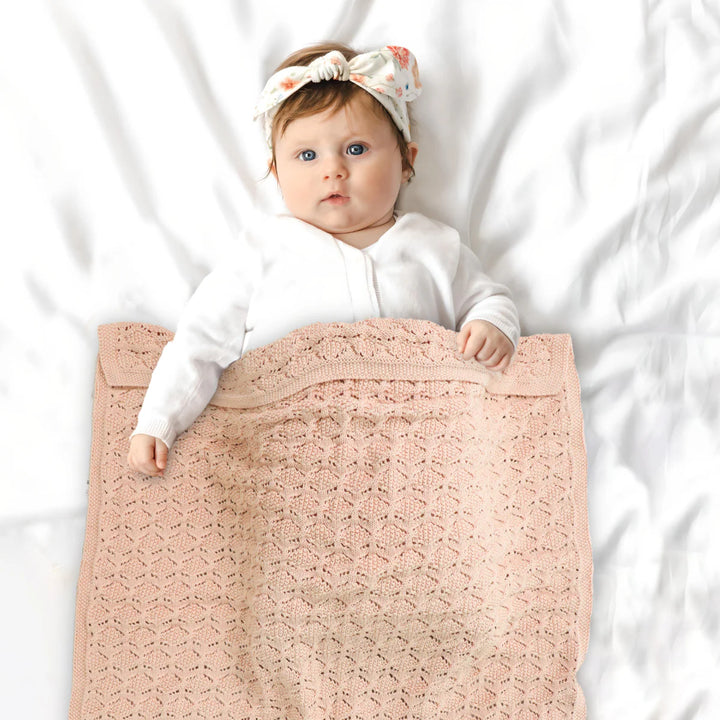 Blanket | Knit - Bailey - Pink
