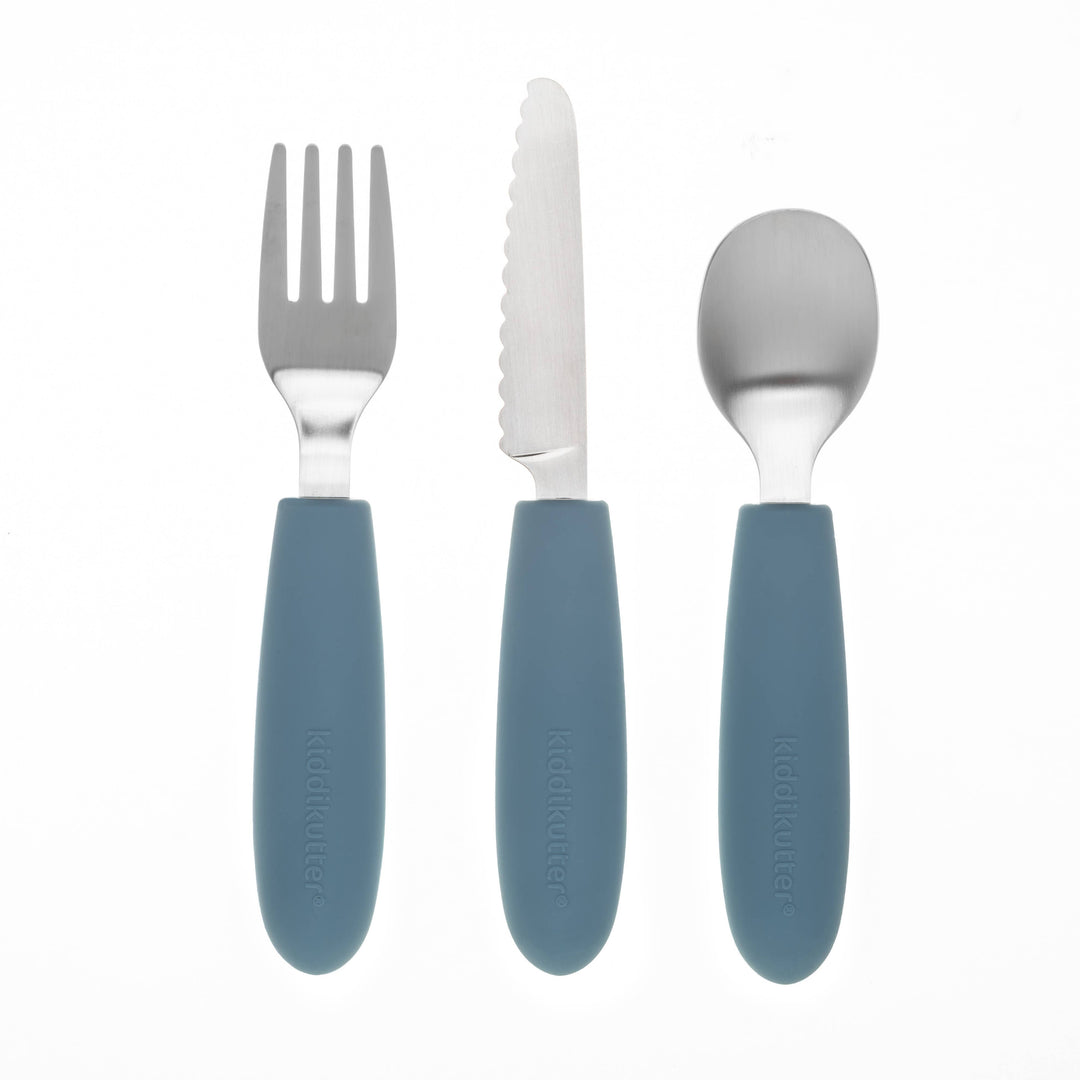 Child Safe Cutlery Set - Sky Blue